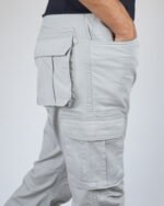 6 Pocket Cargo Pant- Light Ash (Gray) - Image 3