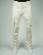 6 Pocket Cargo Pant - Cream - Image 3