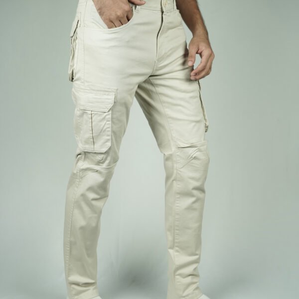 6 Pocket Cargo Pant - Cream