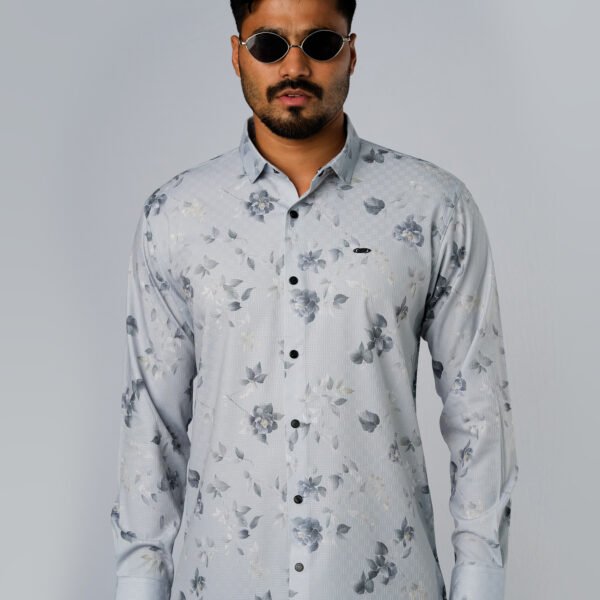 Bamboo Fiber Floral Shirt 25D