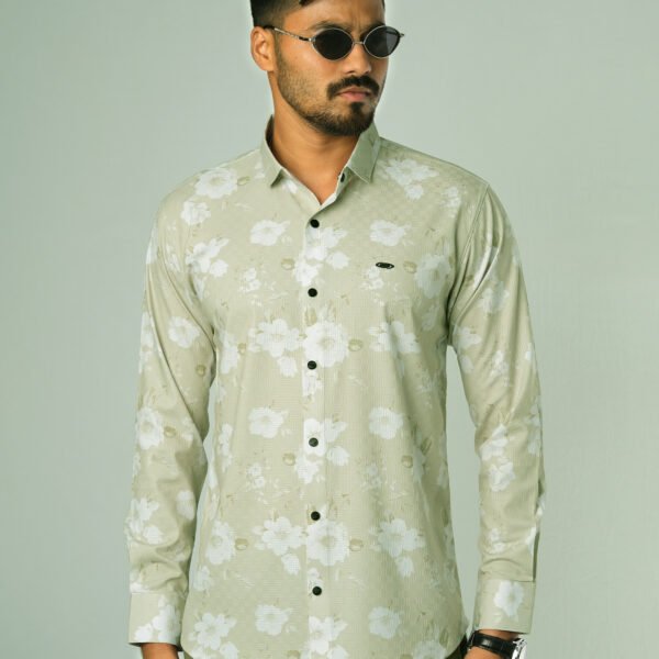 Bamboo Fiber Floral Shirt 25O