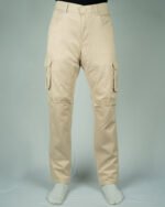6 Pocket Cargo Pant- Beige - Image 3