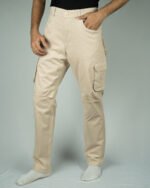 6 Pocket Cargo Pant- Beige - Image 2